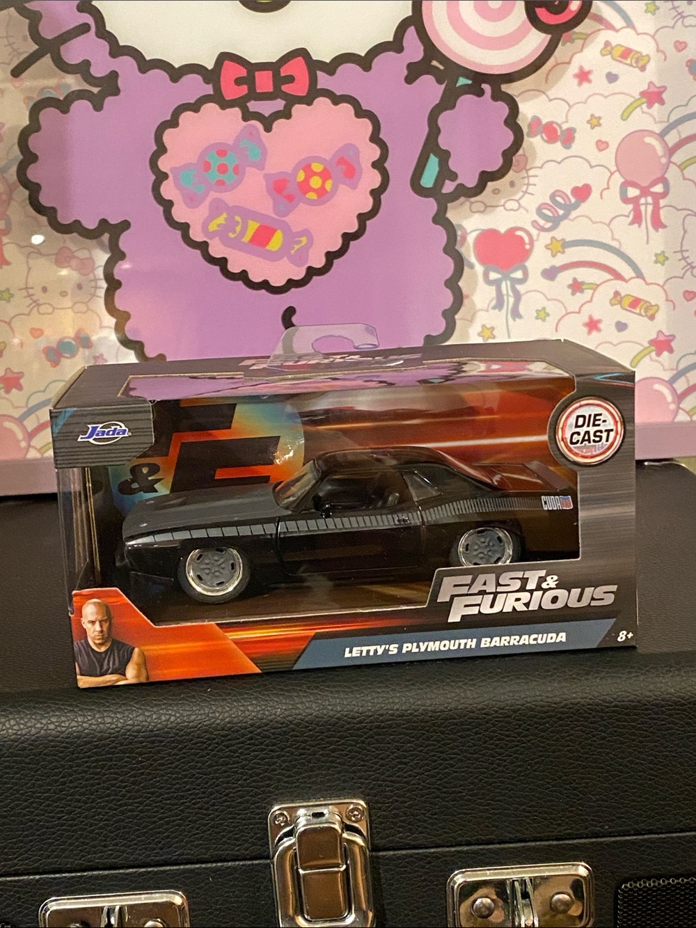 NIB 1:32 Jada Fast & Furious Letty's Plymouth Barracuda Die-Cast 🩶🖤
